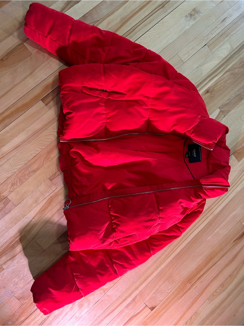 Only Red Puffer Jacket - Picture 7 of 9